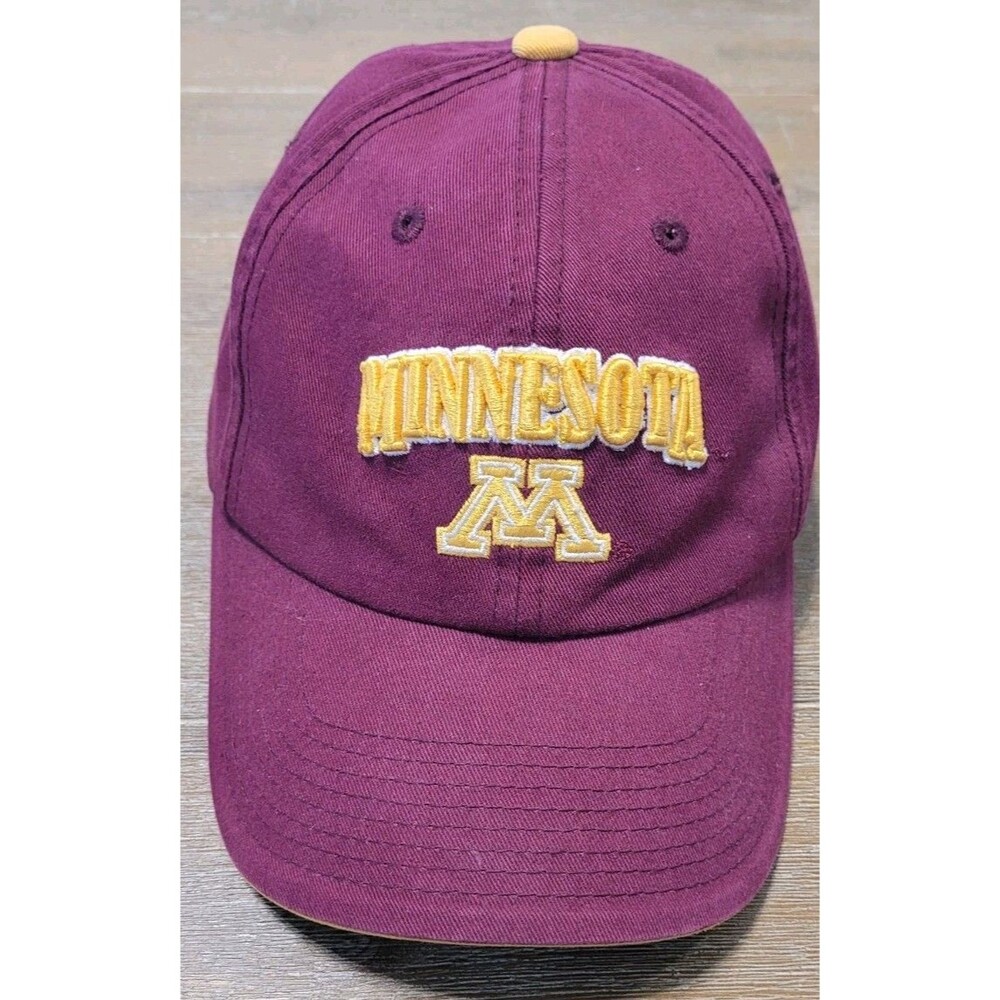 Minnesota Golden Gophers Hat Cap Strap Back Maroon University Adjustable